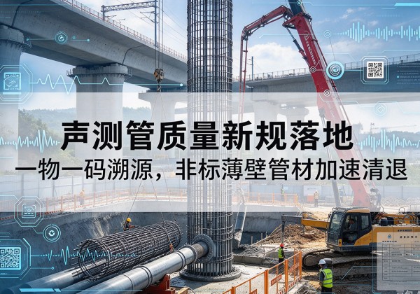 来安声测管质量新规落地，一物一码溯源，非标薄壁管材加速清退